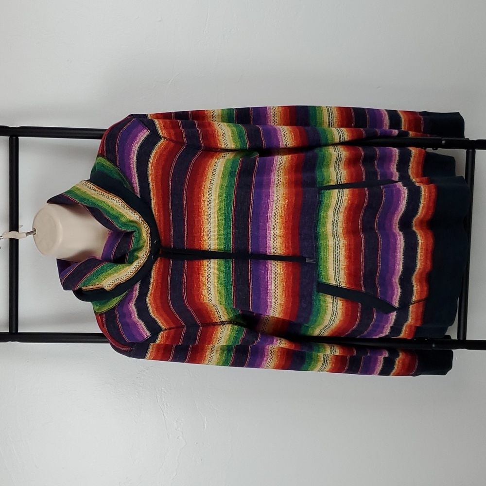 Ralph Lauren Active Pullover Size Petit L Colorful Striped Cotton